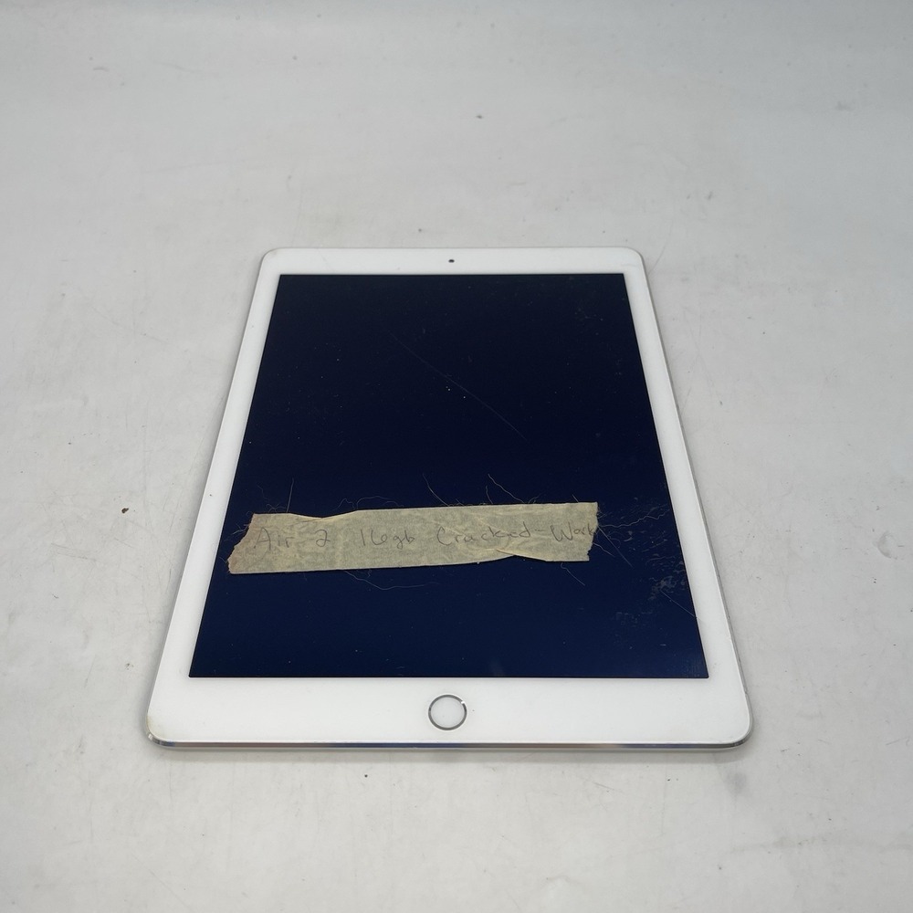 Apple iPad Air 2 128GB Wi-Fi Sliver, A1566 Working Turns On